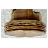 Set of 3 Handmade Turned Wooden Candle Holders