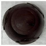 Collection of 3 Handmade/Turned Wooden Rose Bowls