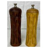 Handmade Wooden Salt and Pepper Grinders