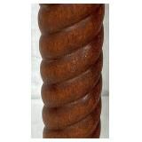 Handmade Turned Wooden Set of 2 Candle Holders