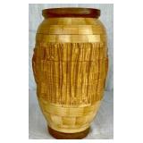 Handmade Turned Wooden Dog Themed Bowl, Covered Bowl and Vase