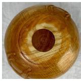 Handmade Turned Wooden Dog Themed Bowl, Covered Bowl and Vase