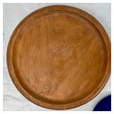 Handmade Turned Wooden Dog Themed Bowl, Covered Bowl and Vase