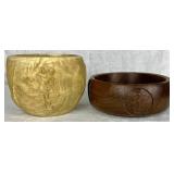 Handmade Turned Wooden Golf Themed Bowls