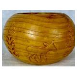 Handmade Turned Wooden Bowls - Cabin Themed