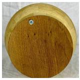 Handmade/Handturned Wooden Urn with Cabin, Pine Tree and Moose