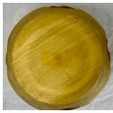 Handmade Turned Wooden Fishing Themed Bowl and Vase