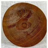 Two Handmade Turned Wooden Vases with Wine Theme