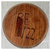 Two Handmade Turned Wooden Vases with Wine Theme