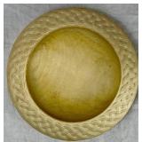 Three Handmade Turned Wooden Pieces - 9" Vase, 4" Bowl and 8.5" W Bowl