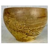 Three Handmade Turned Wooden Pieces - 9" Vase, 4" Bowl and 8.5" W Bowl