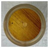 Three Handmade Turned Wooden Pieces - 9" Vase, 4" Bowl and 8.5" W Bowl