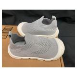 Pair of Baby Knit Slip-On Shoes, Size 27