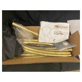 Gold Metal Arch Frame Kit with Assembly Instructions