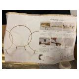 Gold Metal Arch Frame Kit with Assembly Instructions