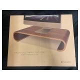 Navaris Black Oak Wooden Monitor Stand