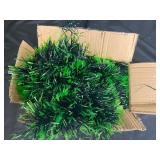 Green Metallic Tinsel Garland for Christmas Decoration