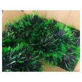 Green Metallic Tinsel Garland for Christmas Decoration