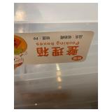 Thyle 12 Pack of 53 Qt Transparent Plastic Storage Bins with Wheels