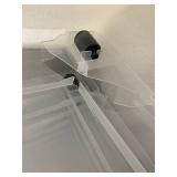 Thyle 12 Pack of 53 Qt Transparent Plastic Storage Bins with Wheels