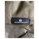 DOGCHEER Olive Green Dog Jacket with Reflective Trim