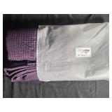 Purple Waffle Weave Shower Curtain 72"W x 84"H