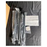 Adjustable Closet Rod 82-124 inches with Holders