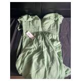 Elegant A-Line Chiffon Dress with Pockets, Size US 8