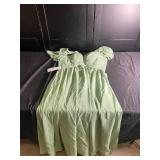 Elegant A-Line Chiffon Dress with Pockets, Size US 8