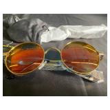 Feisedy Retro Steampunk Sunglasses with Accessories