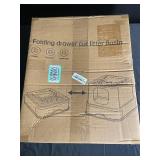 Foldable Drawer Type Cat Litter Basin in Black