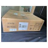 Foldable Drawer Type Cat Litter Basin in Black