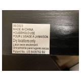 Unassembled Black Wooden Shelf Kit with Patent US 8408762 B2