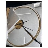 Large Gold Wall Clock with Minimalist Design