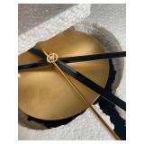 Large Gold Wall Clock with Minimalist Design