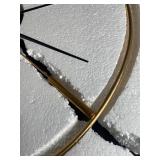 Large Gold Wall Clock with Minimalist Design