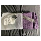 Purple Shower Curtain with Hooks (72" W x 84" H)