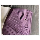 Purple Shower Curtain with Hooks (72" W x 84" H)