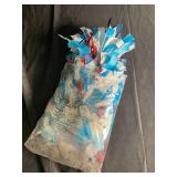 Bag of Blue and White Pom Pom Shredded Tissue