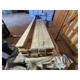 1x6x8 Gray Stained T&G with 1x4x8 Trim