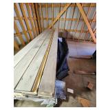 1x6x8 Gray Stained T&G with 1x4x8 Trim