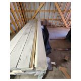 1x6x8 Gray Stained T&G with 1x4x8 Trim