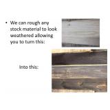 1x8x6 wirebrushed garage grade tongue and groove