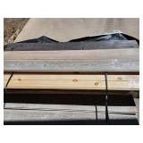 1x8x6 wire brushed and stained mixed light barnwoood pattern tongue and groove