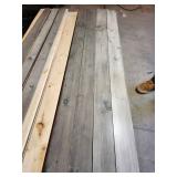 1x6x8 endmatched light gray ship lap with 1x4x8 matching trim