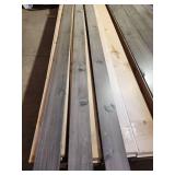 1x6x8 endmatched light gray ship lap with 1x4x8 matching trim