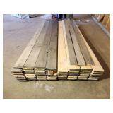 1x6x8 endmatched light gray ship lap with 1x4x8 matching trim