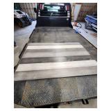 1x8x6 wirebrushed and stained barnwood mix