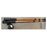 Pair of Adjustable Walking Stick Orange