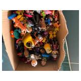 Box of action figures